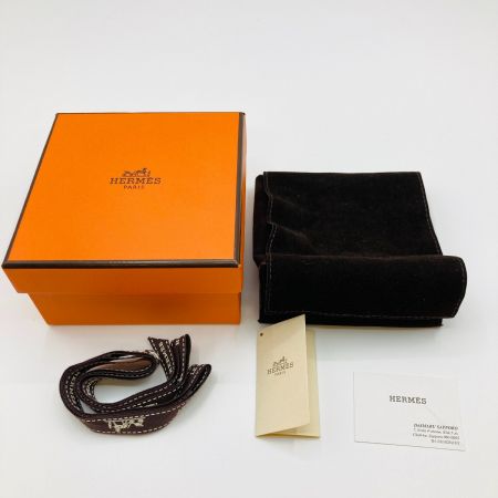  HERMES エルメス コリエドシアン レザー バングル 箱・布袋付 ブラック