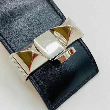  HERMES エルメス コリエドシアン レザー バングル 箱・布袋付 ブラック