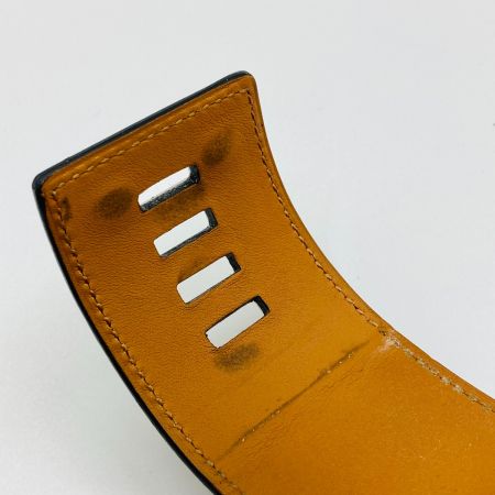  HERMES エルメス コリエドシアン レザー バングル 箱・布袋付 ブラック