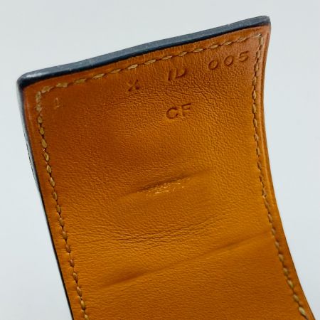  HERMES エルメス コリエドシアン レザー バングル 箱・布袋付 ブラック
