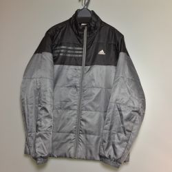 ◎◎ adidas アディダス ウィンドブレーカー 上下　防寒着　美品　 グレー Aランク