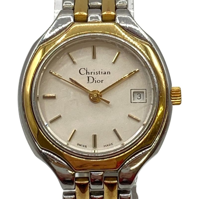 中古】 Christian Dior クリスチャンディオール 腕時計 クォーツ 