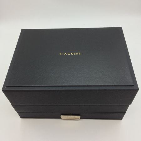  STACKERS LONDON スタッカーズロンドン　 ジュエリーボックス 3段セット アクセサリーケース 宝石箱  ブラック
