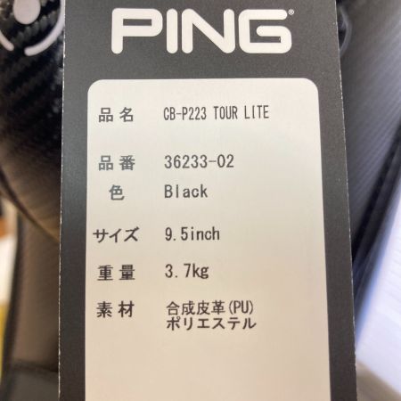 PING ピン CB-P223 TOUR LITE ツアーライト キャディバッグ 9.5型 5分割 3.7kg 36233-02 ブラック