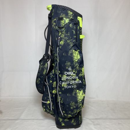  OUUL スタンドバッグ キャディバッグ 8.5型 4分割 1.3kg ブラック×グリーン