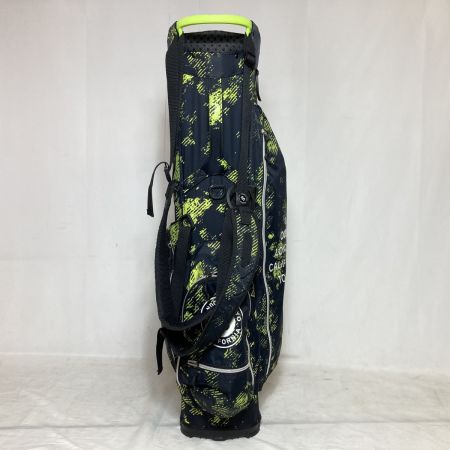  OUUL スタンドバッグ キャディバッグ 8.5型 4分割 1.3kg ブラック×グリーン