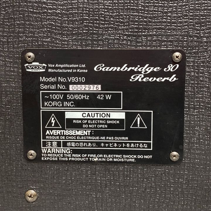 VOX ヴォックス V9310 Cambridge30 Reverb リバーブ ギターアンプ 
