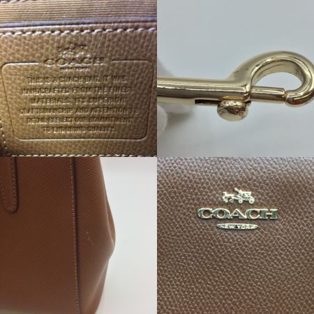  COACH コーチ F36704 2WAY ハンドバッグ レザー レディース  F36704 ブラウン 中古品