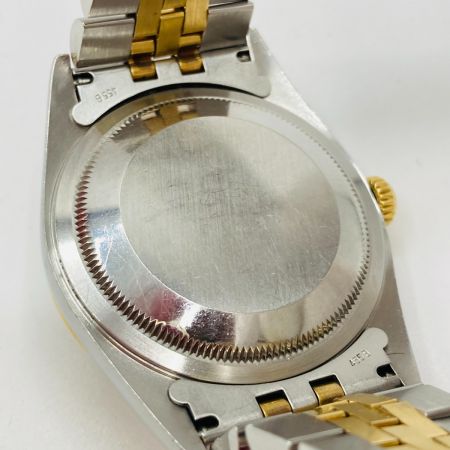  ROLEX ロレックス デイトジャスト Ref.16233 自動巻 メンズ 腕時計 10Pダイヤ 16233 箱・取説付