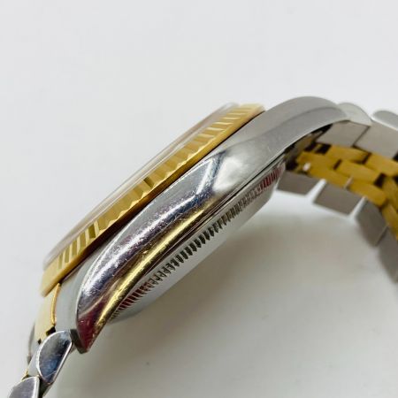  ROLEX ロレックス デイトジャスト Ref.16233 自動巻 メンズ 腕時計 10Pダイヤ 16233 箱・取説付