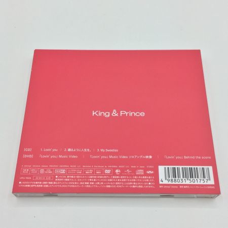  King&Prince Lovin'you/踊るように人生を。初回限定盤A(CD+DVD)