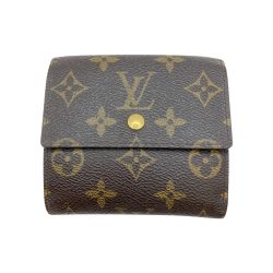 ◎◎ LOUIS VUITTON ルイヴィトン モノグラム ポルトモネビエカルトクレディ 3つ折り財布 財布 M61652 ブラウン Bランク