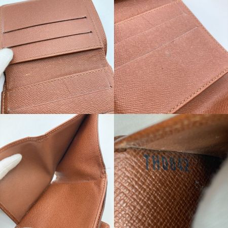  LOUIS VUITTON ルイヴィトン モノグラム ポルトモネビエカルトクレディ 3つ折り財布 財布 M61652 ブラウン