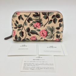 ◎◎ COACH コーチ フラワー エナメルポーチ F25793 Bランク