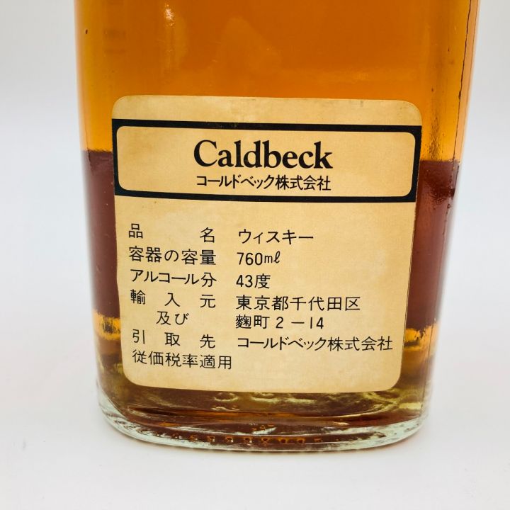 caldbeck ジョニーウォーカー ブラックラベル 金キャップ 760ml 43度 未開栓｜中古｜なんでもリサイクルビッグバン