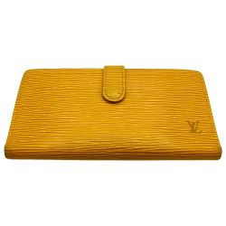◎◎ LOUIS VUITTON ルイヴィトン エピ コンチネンタルヴィエノワ 長財布 がま口 M63259 イエロー 内部ハガレ・使用感多 Cランク