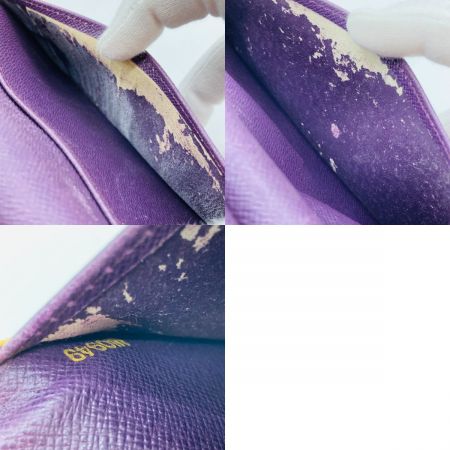  LOUIS VUITTON ルイヴィトン エピ コンチネンタルヴィエノワ 長財布 がま口 M63259 イエロー 内部ハガレ・使用感多