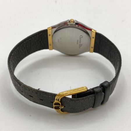  Christian Dior クリスチャンディオール アナログ 腕時計 クォーツ ベルト社外 39 14 01 ブラック
