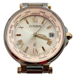 ◎◎ CITIZEN シチズン XC クロスシー エコドライブ 腕時計 レディース H240-T018238 取説付 Bランク