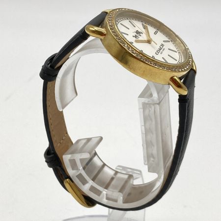  COACH コーチ 腕時計 クォーツ レディース CA.105.7.34.1140S ホワイト x ゴールド