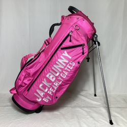 ◎◎ Jack Bunny!! ジャックバニー スタンドバッグ キャディバッグ 9.5型 6分割 2.65kg ピンク PEARLY GATES パーリーゲイツ Bランク