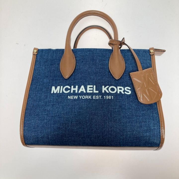 MICHAEL KORS マイケルコース 2WAYショルダーバッグ ハンドバッグ デニム レディース 35F2G7ZC5C  インディゴ｜中古｜なんでもリサイクルビッグバン