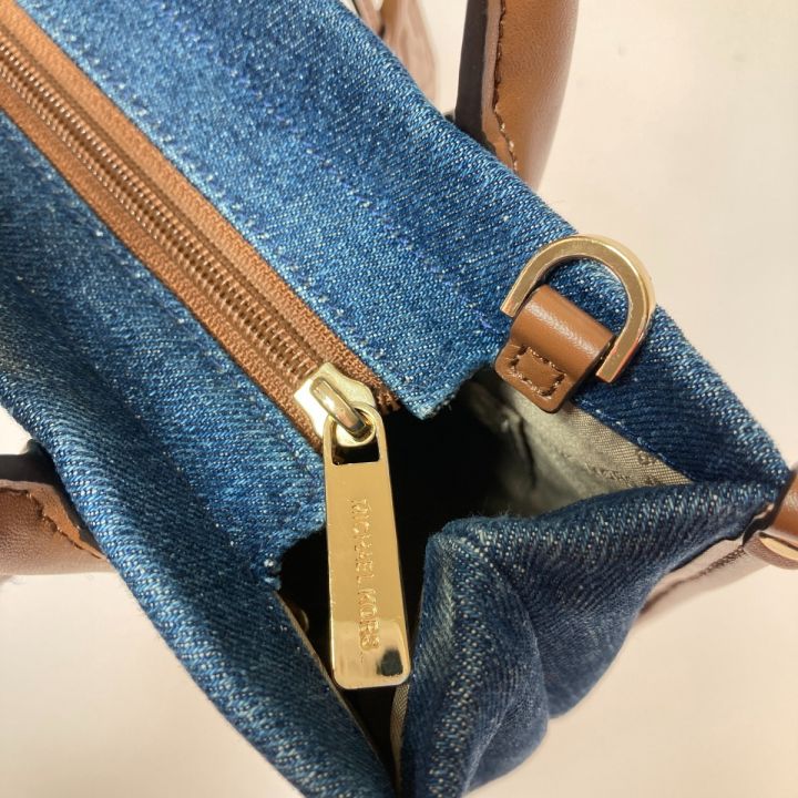 MICHAEL KORS マイケルコース 2WAYショルダーバッグ ハンドバッグ デニム レディース 35F2G7ZC5C  インディゴ｜中古｜なんでもリサイクルビッグバン