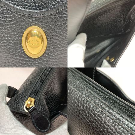  Christian Dior クリスチャンディオール  ミニハンドバッグ バッグ CDゴールド金具 ブラック