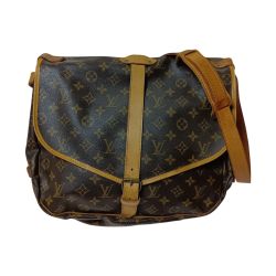 ◎◎ LOUIS VUITTON ルイヴィトン モノグラム ソミュール35 ショルダーバッグ M42254 ブラウン Cランク