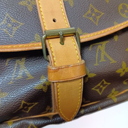  LOUIS VUITTON ルイヴィトン モノグラム ソミュール35 ショルダーバッグ M42254 ブラウン