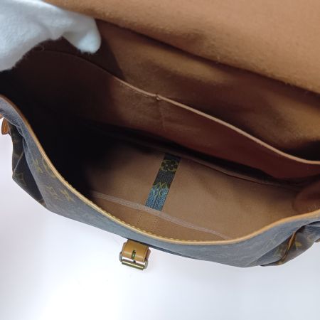  LOUIS VUITTON ルイヴィトン モノグラム ソミュール35 ショルダーバッグ M42254 ブラウン