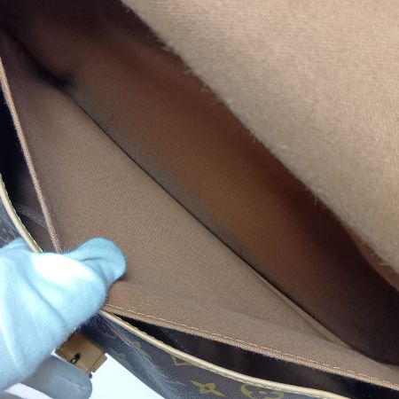  LOUIS VUITTON ルイヴィトン モノグラム ソミュール35 ショルダーバッグ M42254 ブラウン