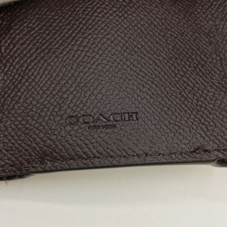  COACH コーチ 3つ折り財布 　ミニサイズ　箱付き メタリック