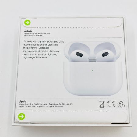  Apple アップル AirPods Lightning充電ケース付 第3世代 MPNY3J/A エアーポッズ