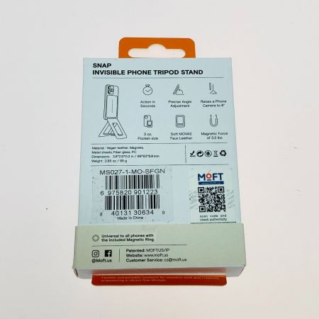  MOFT 七変化マルチスタンド スマートフォン用 スモークターコイズ MagSafe対応