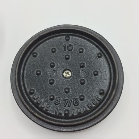  STAUB ストウブ ピコ・ココット 10 cm ラウンド グランブルー 鋳鉄 中古品