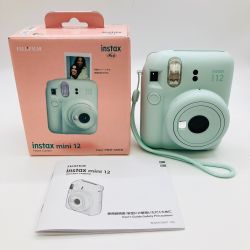 ◎◎ FUJIFILM フジフィルム instax mini 12 チェキ インスタントカメラ ミントグリーン instax mini 12 Bランク