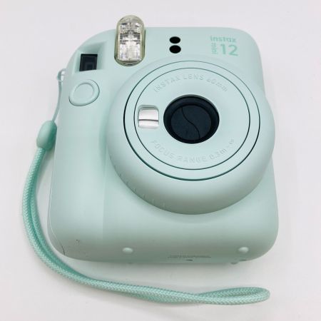  FUJIFILM フジフィルム instax mini 12 チェキ インスタントカメラ ミントグリーン instax mini 12