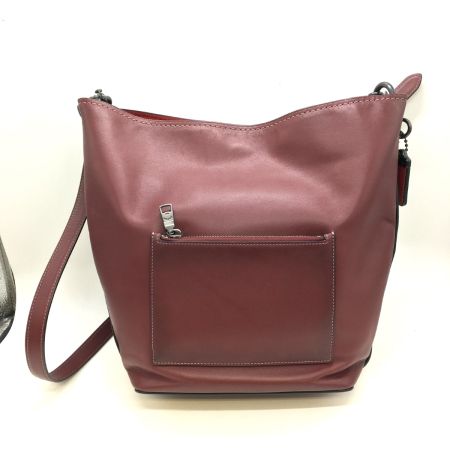  COACH コーチ レザー　ショルダーバッグ  50115 ボルドー