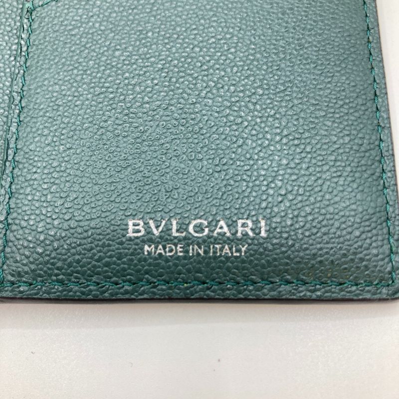 中古】 BVLGARI ブルガリ ブルガリ・ブルガリ マン 二つ折り財布 長 ...