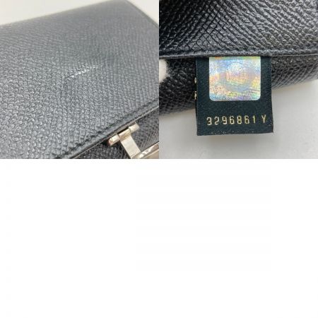  BVLGARI ブルガリ クリップ コインパース コインケース 財布 メンズ ブラック x ブルー