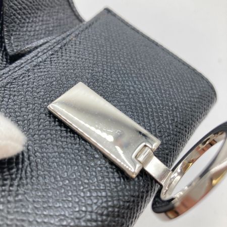  BVLGARI ブルガリ クリップ コインパース コインケース 財布 メンズ ブラック x ブルー