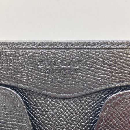  BVLGARI ブルガリ クリップ コインパース コインケース 財布 メンズ ブラック x ブルー