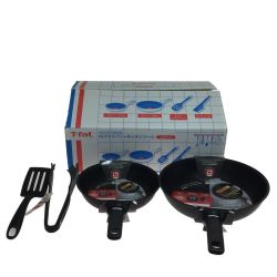 ◎◎ T-fal ティファール  IH ガス火対応 インスパイア ・ジェットグレー　フライパン キッチンツール4点セット 未使用品 Sランク