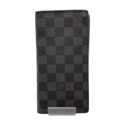 ◎◎ LOUIS VUITTON ルイヴィトン ダミエ・グラフィット ポルトフォイユ・ロン 札入れ 長財布 N62227 ブラック Bランク