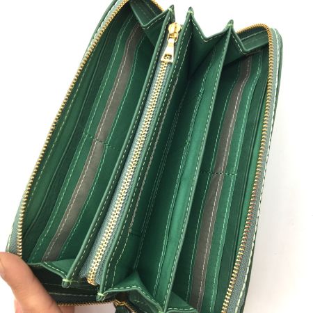  Dakota ダコタ イデーア 小銭入れ付き長財布 ラウンドファスナー式  グリーン
