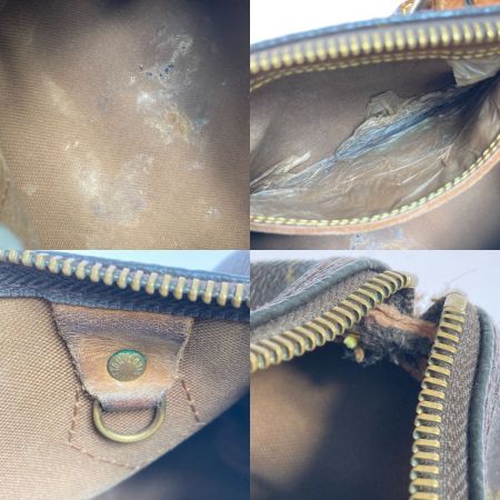  LOUIS VUITTON ルイヴィトン モノグラム スピーディ25 ハンドバッグ ジップ引き手・ハンドル根革破損 M41528 ブラウン