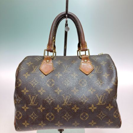  LOUIS VUITTON ルイヴィトン モノグラム スピーディ25 ハンドバッグ ジップ引き手・ハンドル根革破損 M41528 ブラウン