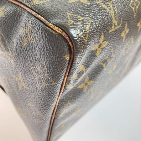  LOUIS VUITTON ルイヴィトン モノグラム スピーディ25 ハンドバッグ ジップ引き手・ハンドル根革破損 M41528 ブラウン