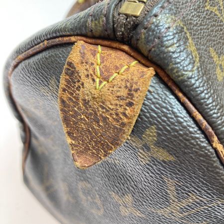  LOUIS VUITTON ルイヴィトン モノグラム スピーディ25 ハンドバッグ ジップ引き手・ハンドル根革破損 M41528 ブラウン